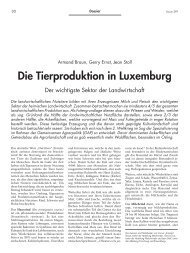 Die Tierproduktion in Luxemburg