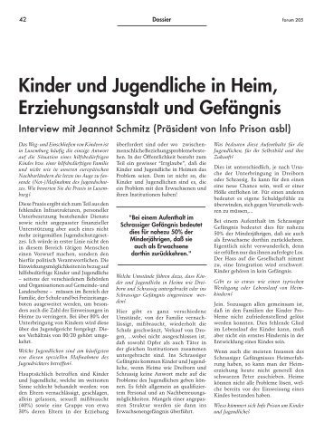 Kinder und Jugendliche in Heim, Erziehungsanstalt und Gefängnis ...