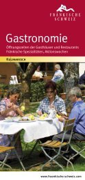 Gastronomieführer 2013 - Die Fränkische Schweiz