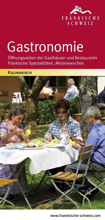 Gastronomieführer 2013 - Die Fränkische Schweiz