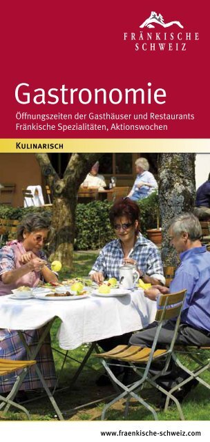 Gastronomieführer 2013 - Die Fränkische Schweiz