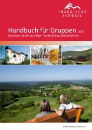 Handbuch für Gruppen - Die Fränkische Schweiz