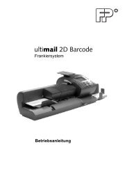 ultimail AUT 2D Barcode / Betriebsanleitung - Francotyp Postalia