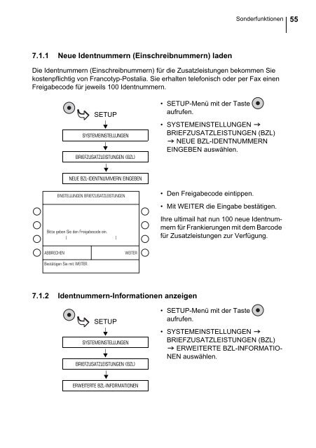 ultimail AUT 2D Barcode / Betriebsanleitung - Francotyp Postalia