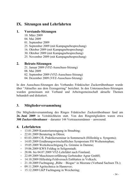 GESCHÄFTSBERICHT für das GESCHÄFTSJAHR 2009 des ...