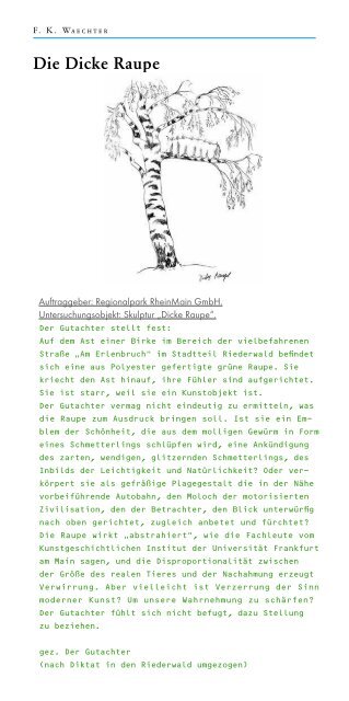 Monsterspecht und Dicke Raupe (pdf, 2.6 MB) - Frankfurt am Main