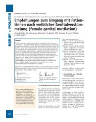 female genital mutilation - Frauenarzt