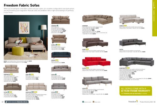 Product Directory 2013 - Freedom Furniture