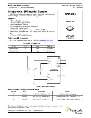 MMA655x - Freescale Semiconductor