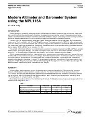 AN3914, Modern Altimeter and Barometer System using ... - Freescale