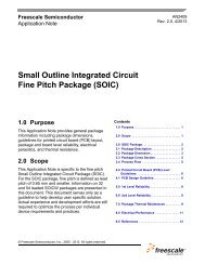 AN2409, Small Outline Integrated Circuit Fine Pitch ... - Freescale