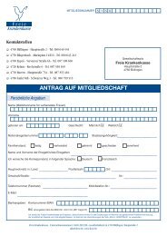 ANTRAG AUF MITGLIEDSCHAFT - Freie