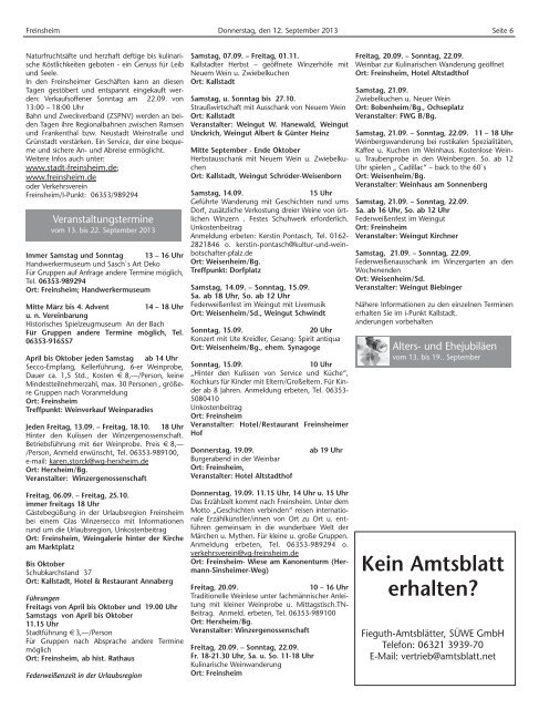 Freinsheim KW 3713 - Urlaubsregion Freinsheim