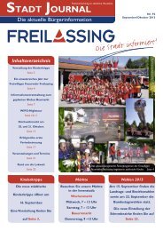 Stadt Journal Nr. 92, September/Oktober 2013 - Stadt Freilassing