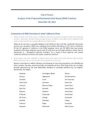 City of Fresno Analysis of the Proposed Residential Solid Waste ...