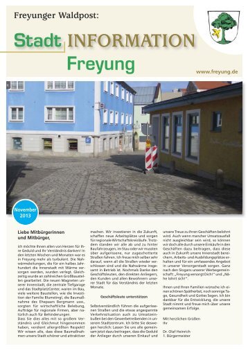 52. Ausgabe - November 2013 - Stadt Freyung