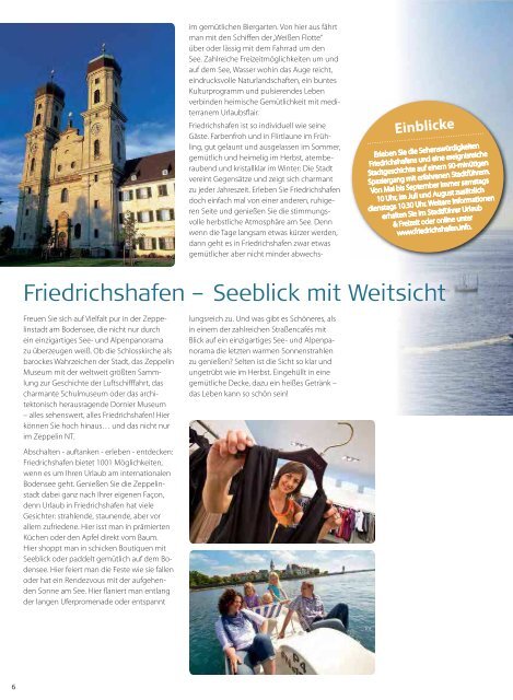 Gastgeber-Journal 2014/2015 - Friedrichshafen