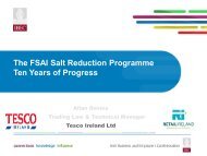 The FSAI Salt Reduction Programme - Ten Years of Progress