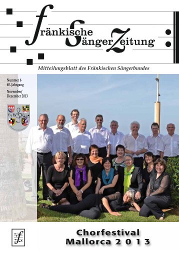 FSZ 6/2013 - Fränkischer Sängerbund