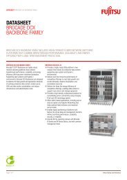 Datasheet Brocade DCX Backbone - Fujitsu