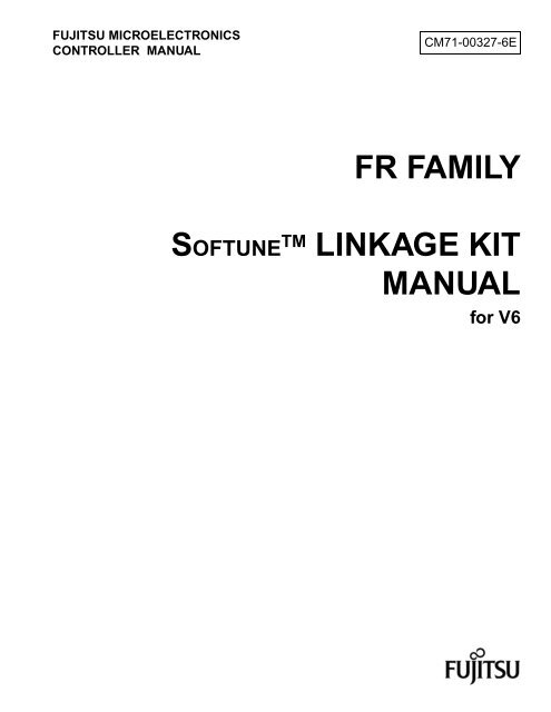 Linkage Kit Manual V6-00 - Fujitsu