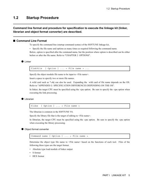 Linkage Kit Manual V6-00 - Fujitsu