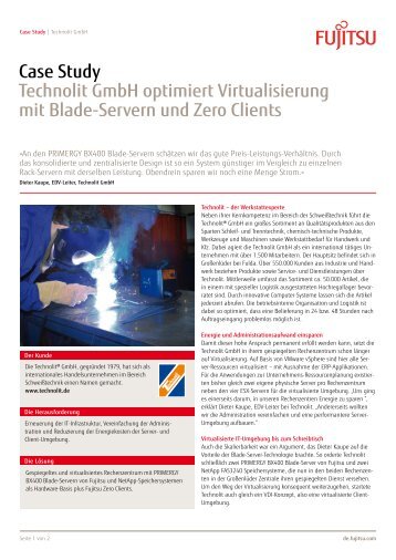 Case Study Technolit GmbH optimiert Virtualisierung mit ... - Fujitsu