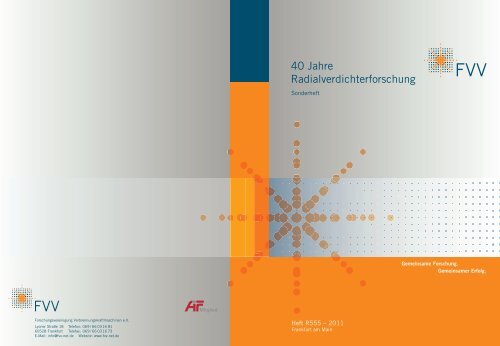 40 Jahre Radialverdichterforschung - FVV