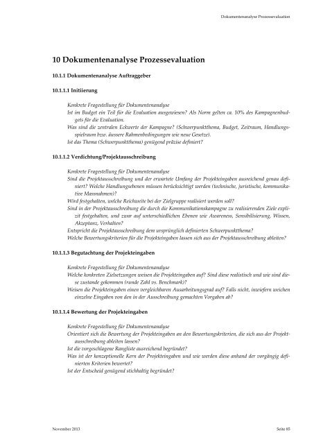 Evaluation von Verkehrssicherheitskampagnen - Fonds für ...