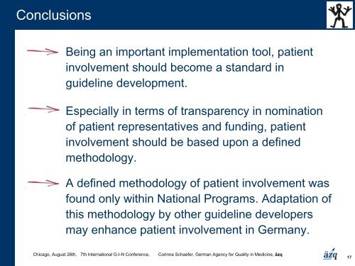 Patient Involvement in Germany - Guidelines International Network