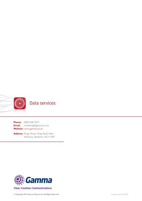 Data Services Brochure - Gamma