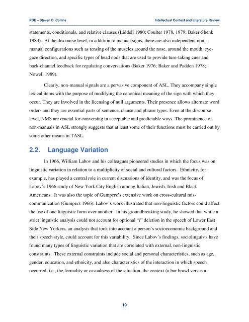 Adverbial Morphemes in Tactile ASL - Gallaudet University