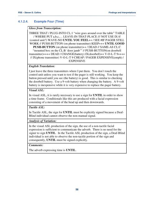 Adverbial Morphemes in Tactile ASL - Gallaudet University