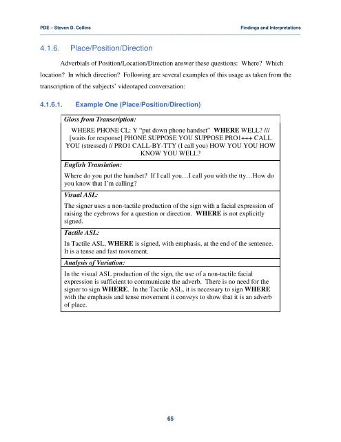 Adverbial Morphemes in Tactile ASL - Gallaudet University