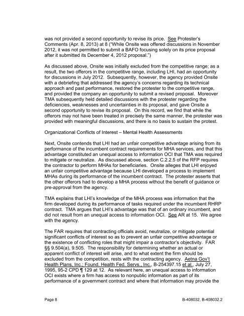 View Decision (PDF, 11 pages) - US Government Accountability Office