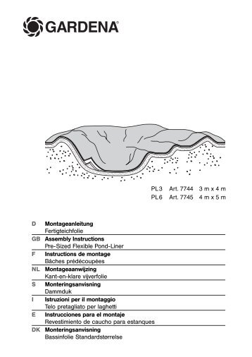 OM, Gardena, Fertigteichfolie, Art 07744-20, Art 07745-20, 2008-04