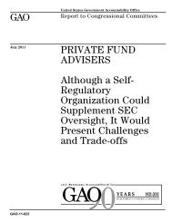 GAO-11-623 Private Fund Advisers: Although a Self-Regulatory ...