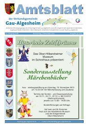 weiterlesen - Verbandsgemeinde Gau-Algesheim