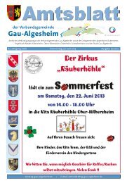 weiterlesen - Verbandsgemeinde Gau-Algesheim