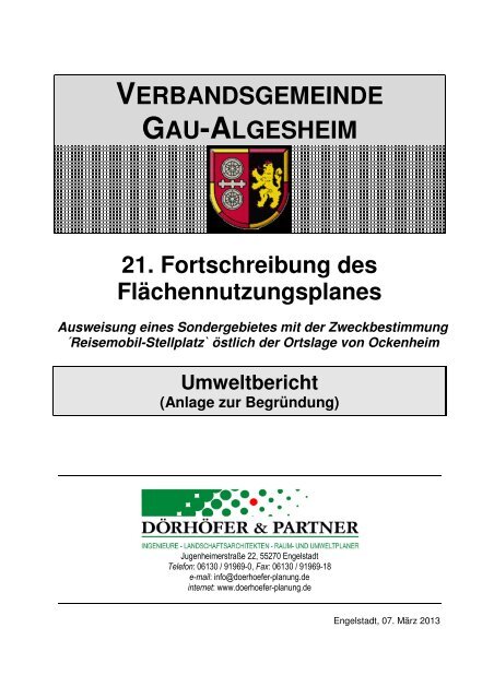 weiterlesen - Verbandsgemeinde Gau-Algesheim