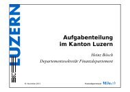 A f b t il Aufgabenteilung im Kanton Luzern