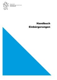 Handbuch Einbürgerungen - Gemeindeamt - Kanton Zürich
