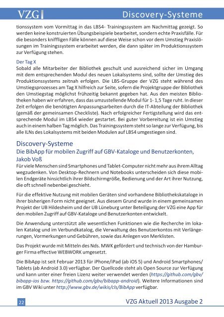 VZG Aktuell Neues aus der Zentrale - GBV