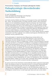 Pathophysiologie überschießender Narbenbildung - Gd-online.de