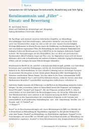 Botulinumtoxin und „Filler“ – Einsatz und Bewertung - Gd-online.de