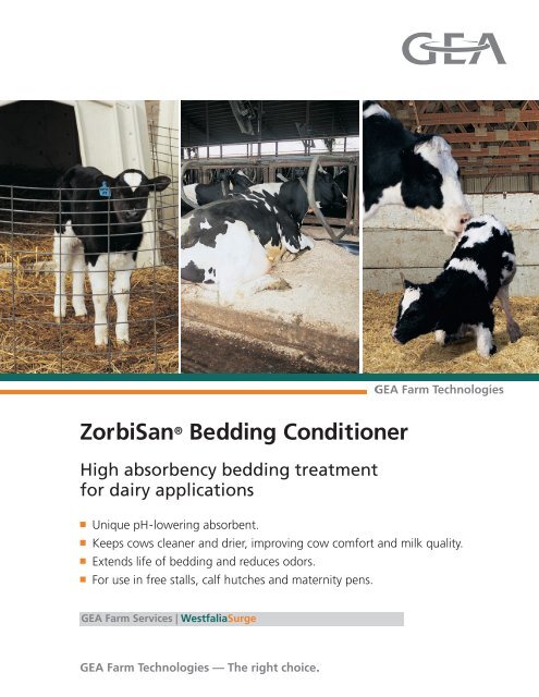 ZorbiSan® Bedding Conditioner - GEA Farm Technologies