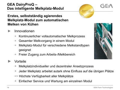 Unternehmenspräsentation - GEA Farm Technologies