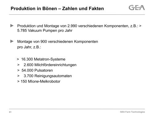 Unternehmenspräsentation - GEA Farm Technologies