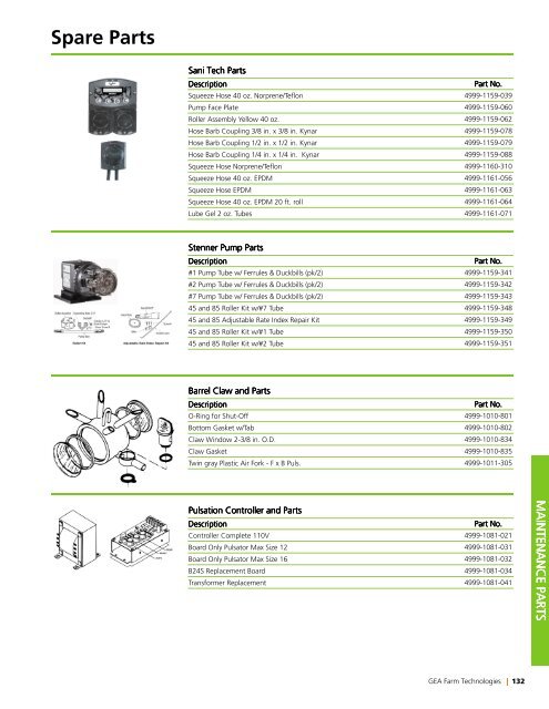 Spare Parts - GEA Farm Technologies