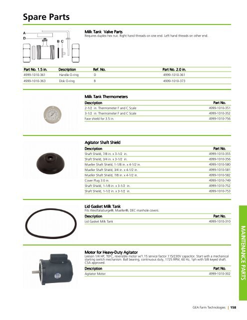 Spare Parts - GEA Farm Technologies